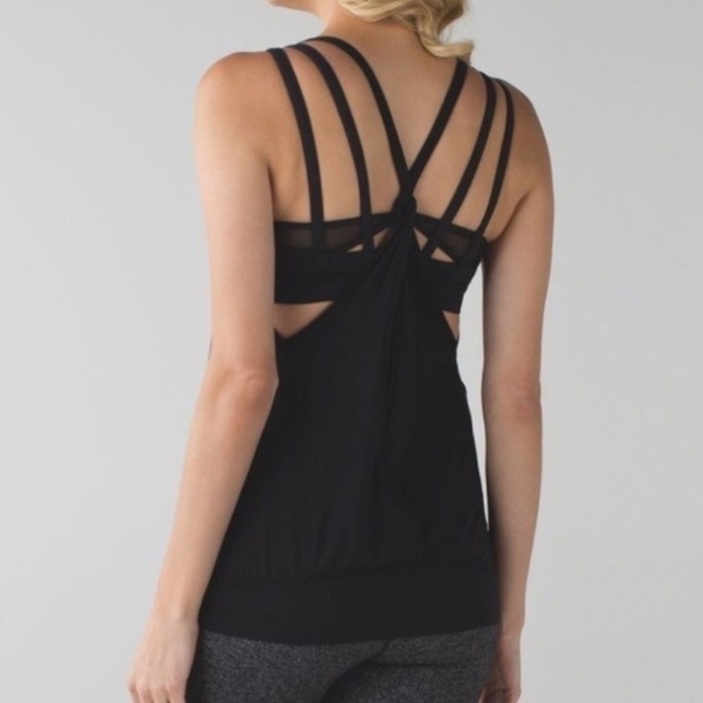 Lululemon Nouveau Limits Tank Top Black Sz 6